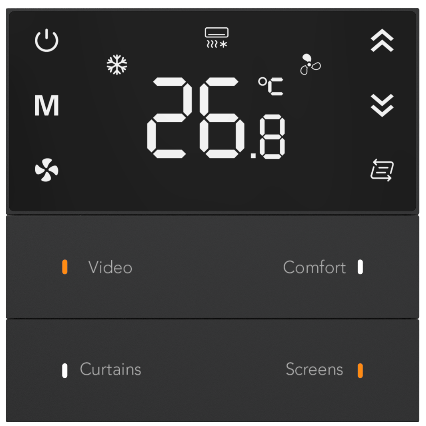 کلید 4 پل ترموستاتیک هوشمند KNX